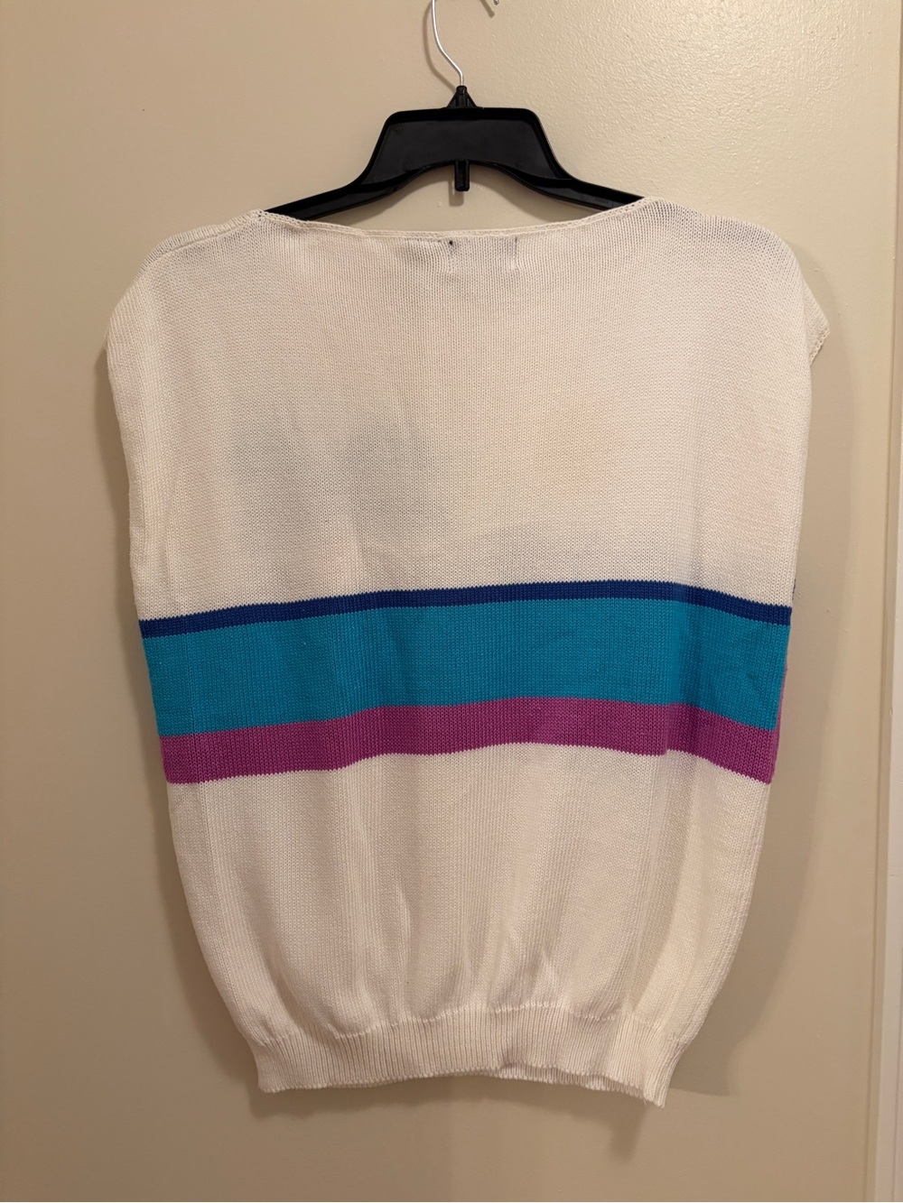 Vintage Catalina Coastal Scene Knit Top with Palm Tree and Sailboat - Picture 6 of 6